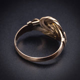 Antique 9K & Diamond Knot Ring