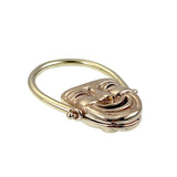 Koven Kreation 14K, Onyx & Carnelian Comedy & Tragedy Masks Flip Ring