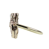 Koven Kreation 14K, Onyx & Carnelian Comedy & Tragedy Masks Flip Ring