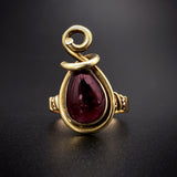 14K & Garnet Conversion Ring