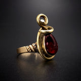 14K & Garnet Conversion Ring