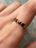 Antique 10K & Garnet Ring