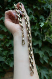 Antique 9K Gold Faceted Cable Chain