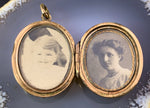 Antique Victorian 14K Gold Locket w/Photos