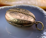 Antique Victorian 14K Gold Locket w/Photos