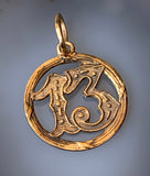 Koven Kreation Replica 14K Lucky Thirteen Pendant/Charm