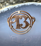 Antique 14K & 9K Lucky 13 Conversion Ring