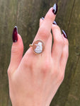 Antique 14K & Carved Cameo Cherub Conversion Ring