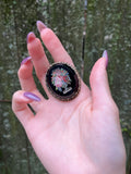 Antique Floral Micro Mosaic Brooch