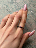 Antique 10K & Garnet Ring
