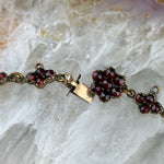 Antique Victorian Bohemian Garnet Necklace in Garnet Gold