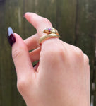 SOLD Antique French 18K, Diamond & Ruby Snake Ring