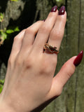 Vintage French 18K & Ruby Snake Ring