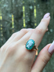 Antique 12K & Cameo Athena Ring