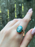 Antique 12K & Cameo Athena Ring