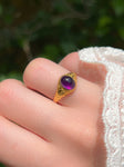 SOLD Antique 18K & Amethyst Ring