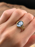 Antique 18K, 14K & Carved Cameo Conversion Ring