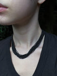 Antique French 22K & Black Micro-Bead Necklace