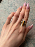 14K & Tigers Eye Conversion Ring