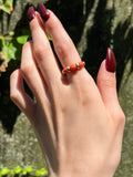 Vintage French 18K & Coral Ring