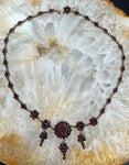 Antique Victorian Bohemian Garnet Necklace in Garnet Gold