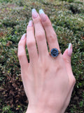 Antique 18K & Hardstone Monogrammed Conversion Ring