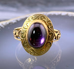 Antique 9K, 14K & Amethyst Conversion Ring