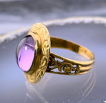 Antique 9K, 14K & Amethyst Conversion Ring