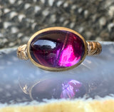 Antique 14K & Amethyst Conversion Ring