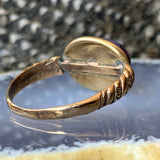 Antique 14K & Amethyst Conversion Ring