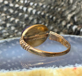 Antique 14K & Amethyst Conversion Ring