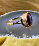 Antique 15K & Amethyst Ring