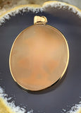 Antique 18K & Carved Cupid Cameo Pendant
