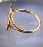 Antique French Art Nouveau 14K & Gold Filled Conversion Ring