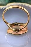 Antique French Art Nouveau 14K & Gold Filled Conversion Ring