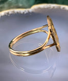 Antique French Art Nouveau 14K & Gold Filled Conversion Ring