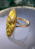Antique French Art Nouveau 14K & Gold Filled Conversion Ring