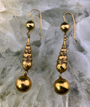 Antique English 9K Bauble Earrings