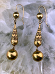 Antique English 9K Bauble Earrings