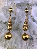 Antique English 9K Bauble Earrings