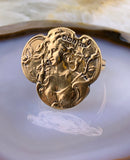Sold Koven Kreation Replica Art Nouveau Ring in 14K Gold