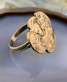 Sold Koven Kreation Replica Art Nouveau Ring in 14K Gold
