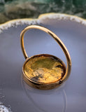 Antique 14K, Pomponne & Hand Painted Limoges Enamel Conversion Ring