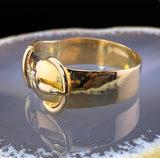 Antique 18K & Diamond Buckle Ring