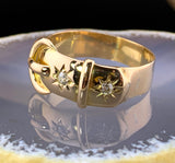 Antique 18K & Diamond Buckle Ring