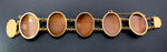Antique 14K Carved Shell Mythological Cameo Bracelet