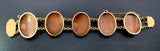 Antique 14K Carved Shell Mythological Cameo Bracelet