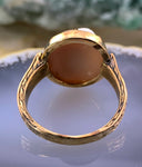 Antique 18K, 14K & Carved Cameo Conversion Ring