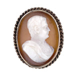 Antique 18K, 14K & Carved Cameo Charles X Conversion Ring