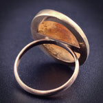 Antique 9K & Carved Shell Cameo Conversion Ring